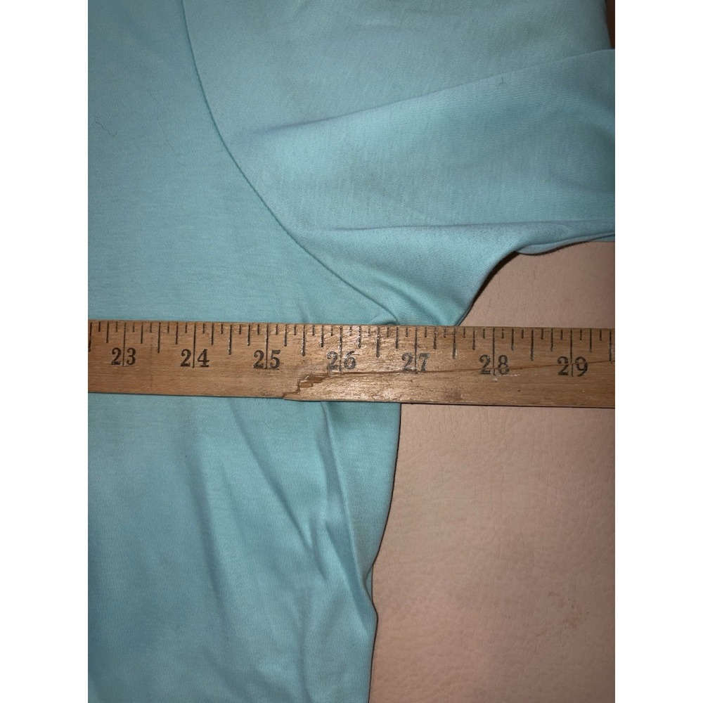 Polo Ralph Lauren Polo Shirt Mens 2XLT XXL Tall Teal Short Sleeve Flesh Pony - Picture 4 of 8